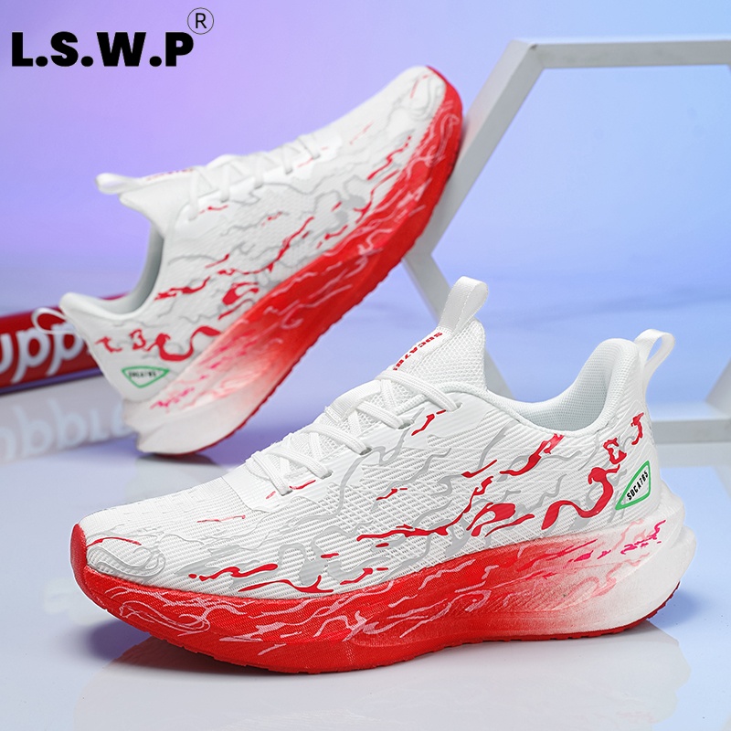 Dames sneakers, met demping en - Knit Fabric Lace Up Sneakers recensie en prijs